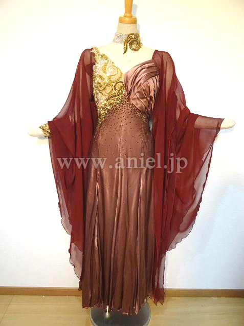 M4759・【RS】茶&ゴールド※試着不可