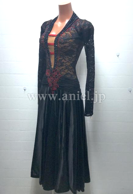 L7195・黒&赤パソドレス