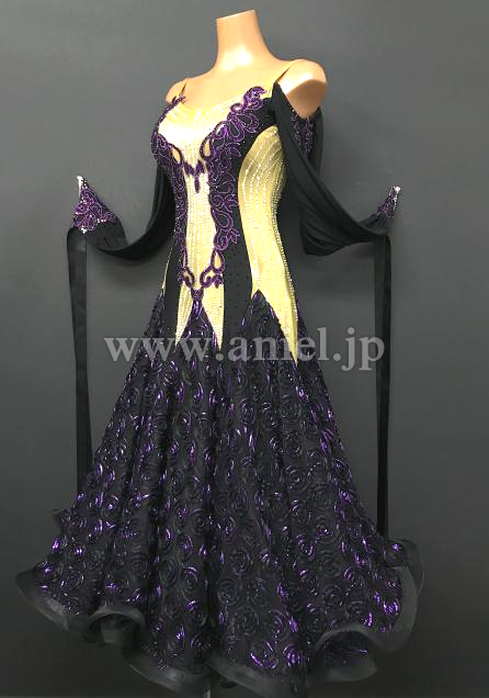 M7384・黒紫&ゴールド