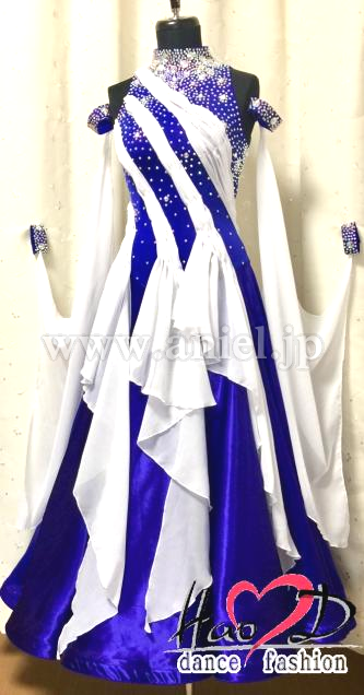 M6145・ロイヤルブルー&白