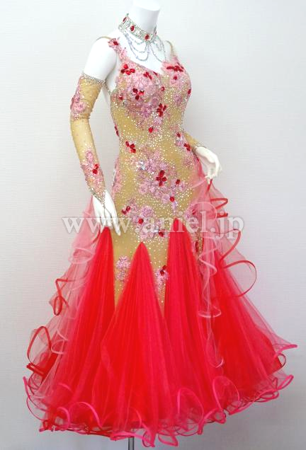 M5345・ピンク&ベージュ