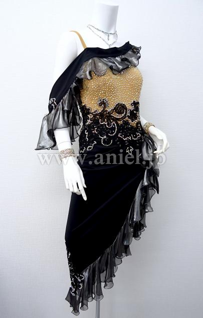 L3769・黒&ベージュ