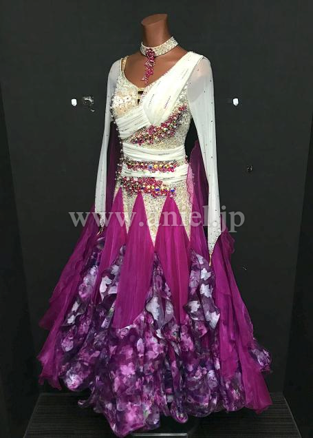 B206・白&ピンク花