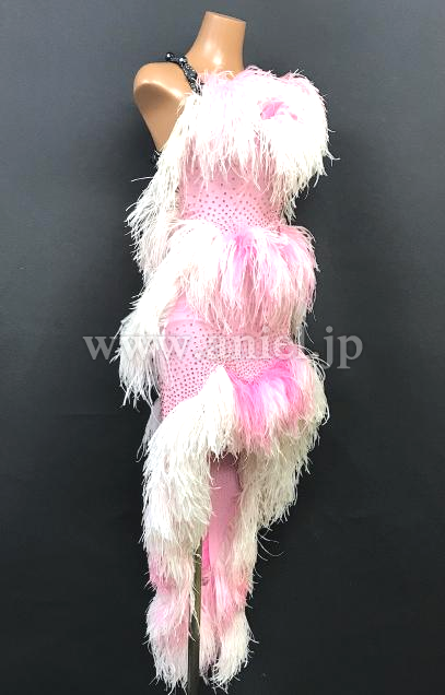 L6403・【VESA】ピンク羽根&黒