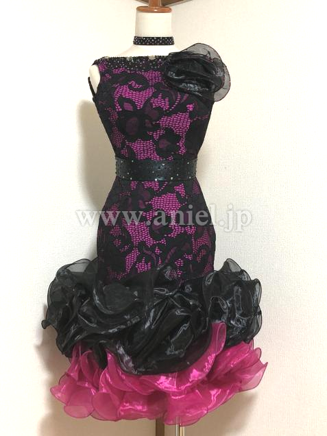 L3793・黒&ピンク