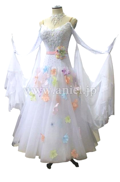 M3278・白&カラフル花