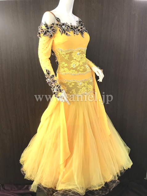 M6667・黄&ヒョウ柄