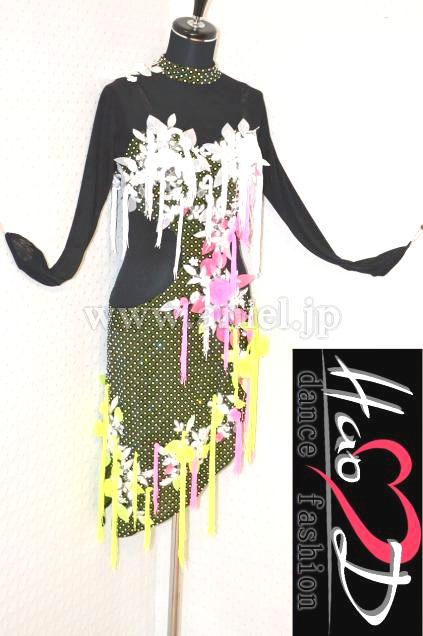 L1933・黒&濃緑チェック