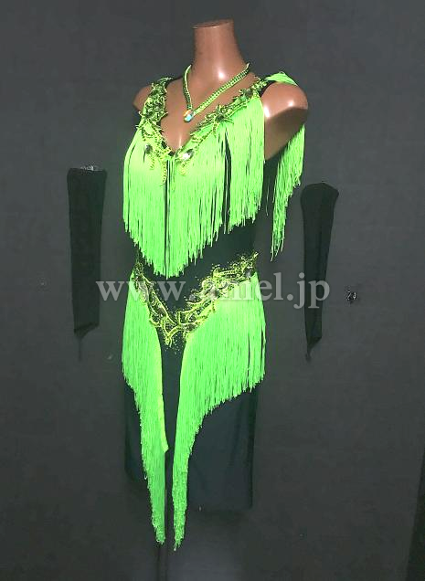 L7218・蛍光黄緑&黒