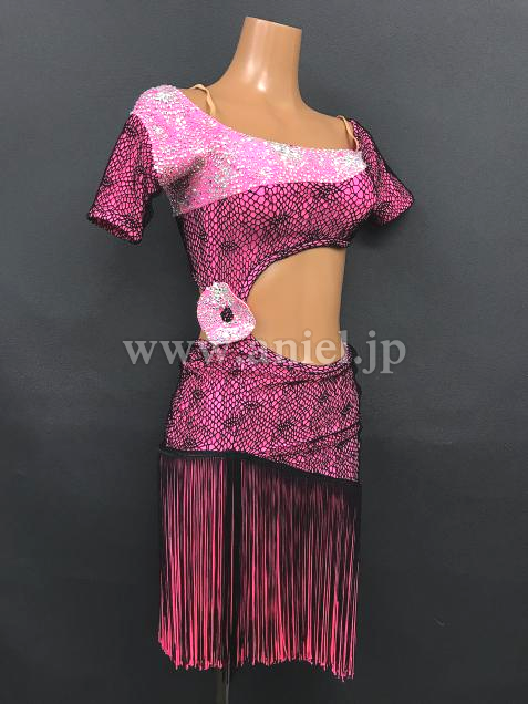 L6421・【Chrissane】ピンク&黒※試着不可