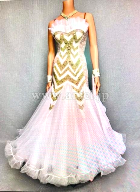 M8284・白&ゴールド