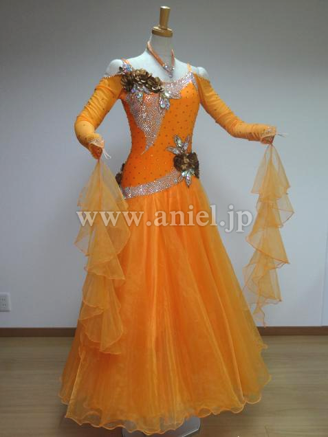 M3931・オレンジ&茶※試着不可