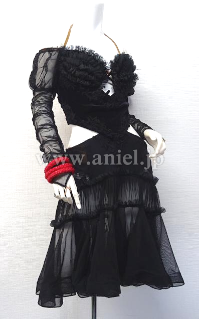 L5036・黒フリル