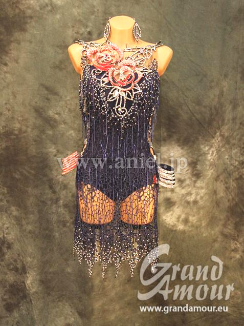 L2649・【Grand Amour】ネイビー&バラ