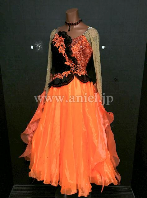 B241・【チャコット】オレンジ&黒