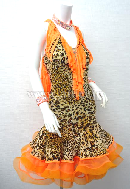 L3819・ヒョウ柄&オレンジ※試着不可