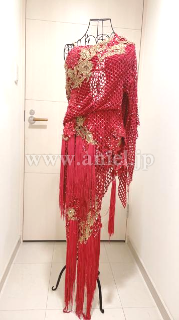 L6041・赤&ゴールド※試着不可 