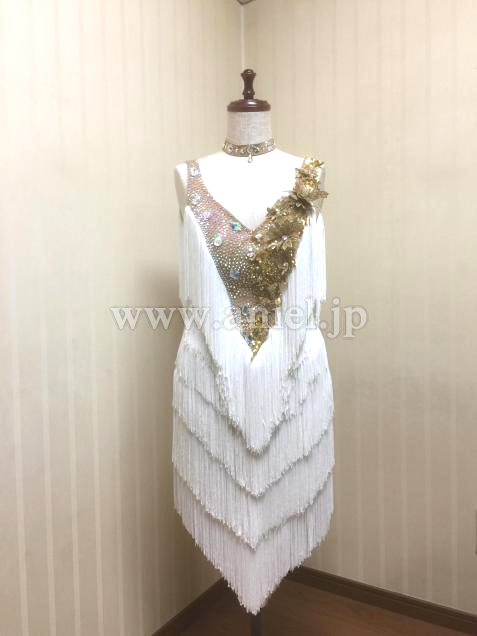 L3403・白フリンジ※試着不可