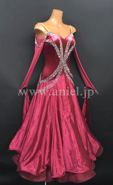 M7419・【チャコット】ワインレッド