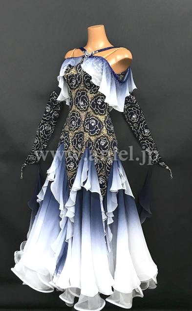 M7420・【チャコット】白&ネイビー