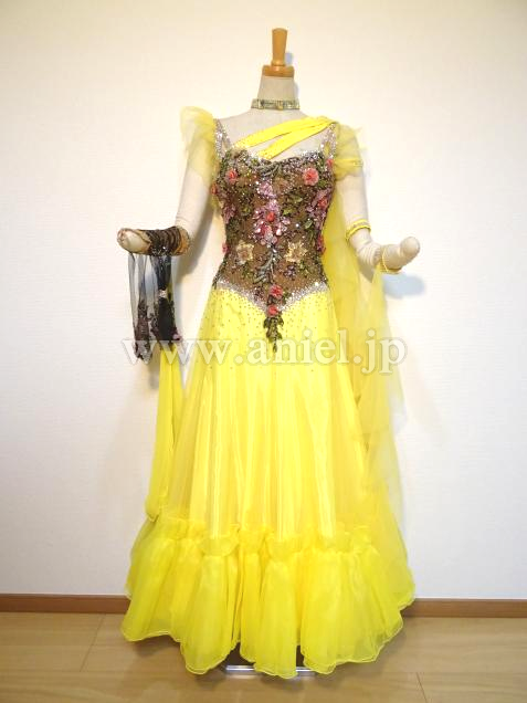 M4642・【Edda Hsu】黄色&ブラウン※試着不可