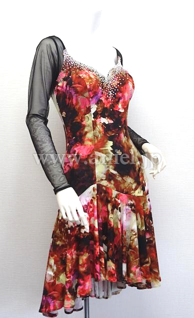 L5066・黒&花柄※試着不可