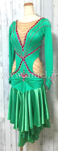 L3875・緑&ピンク