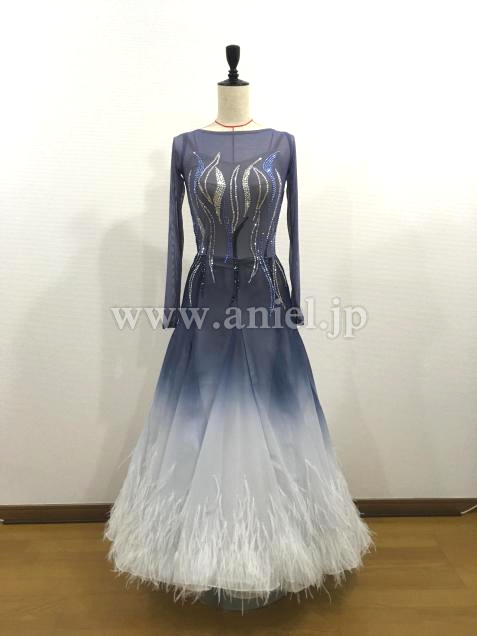 M4646・ヘマタイト&白グラデーション