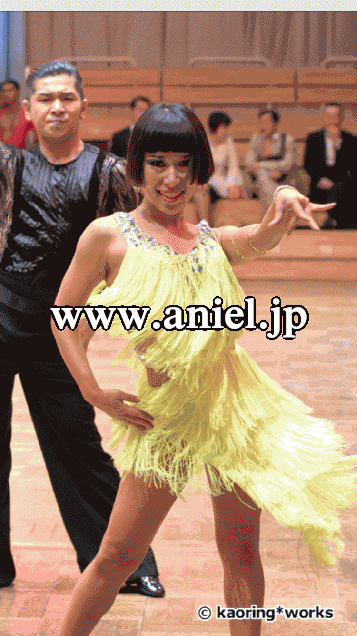 メルマガ76号目玉ドレス(ラテン)・ライムイエロー