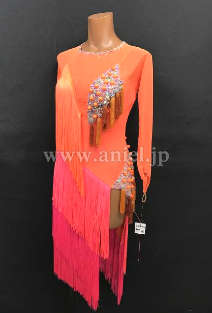 L6811・【チャコット】オレンジ&ピンク