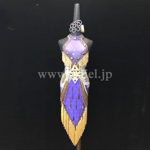 L5481・紫&ゴールド※試着不可