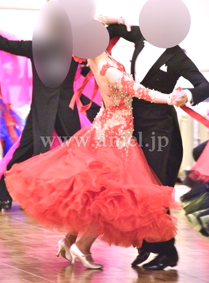 M2530・ベージュ&赤