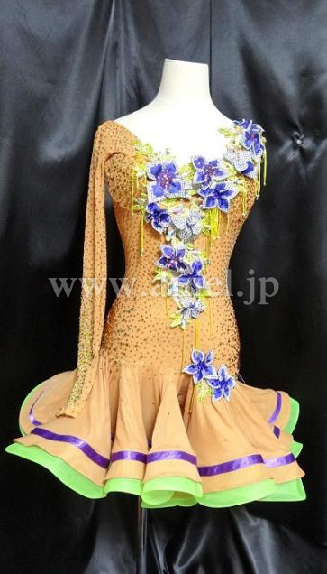 L1273・ベージュ&紫