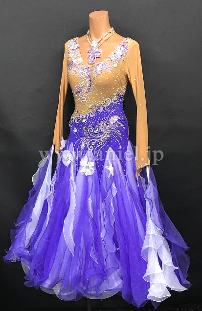 M8310・ベージュ&紫※試着不可