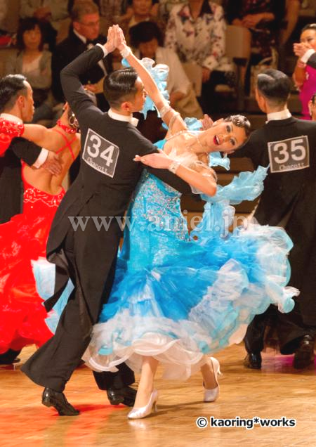 M2695・ターコイズブルー&白