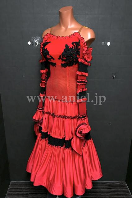 A182・赤&黒パソドレス※試着不可