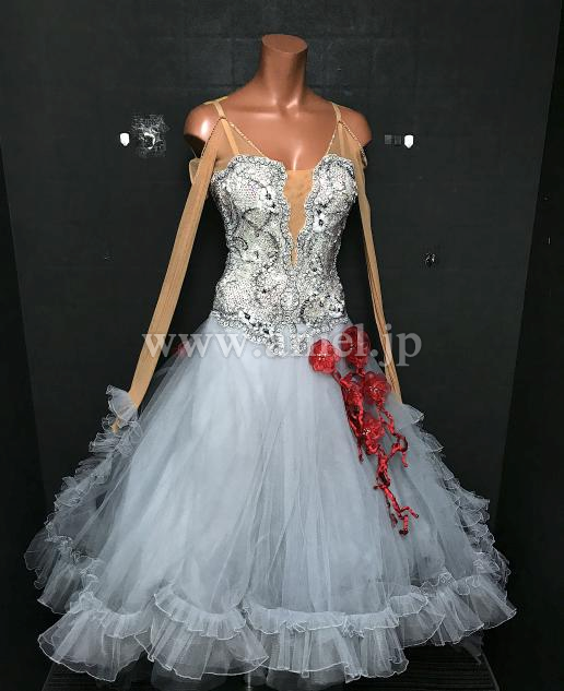 BM9028・【Sapiel】グレー&赤