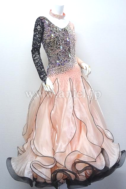 M6201・サーモンピンク&黒