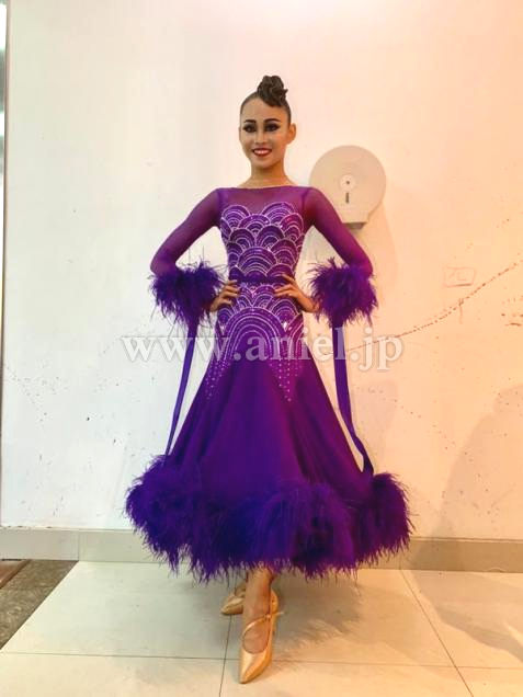 M5514・紫羽根※試着不可