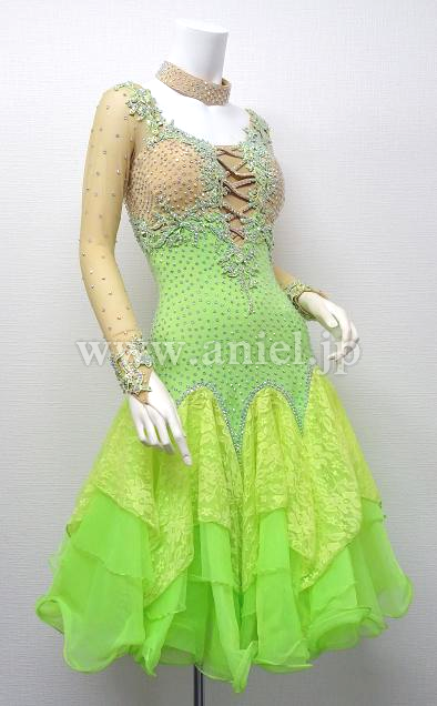 L5077・黄緑&ベージュ※試着不可