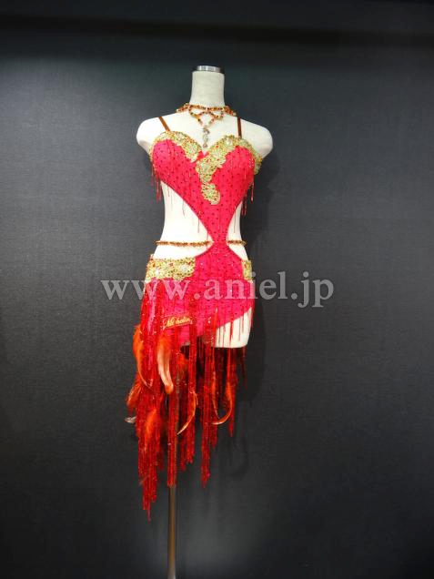 L2417・【Micheliniセール】赤&ゴールド