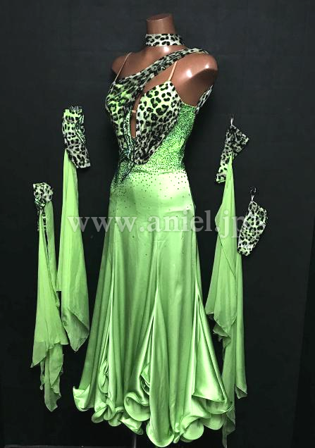 M8932・【RS】黄緑ヒョウ柄