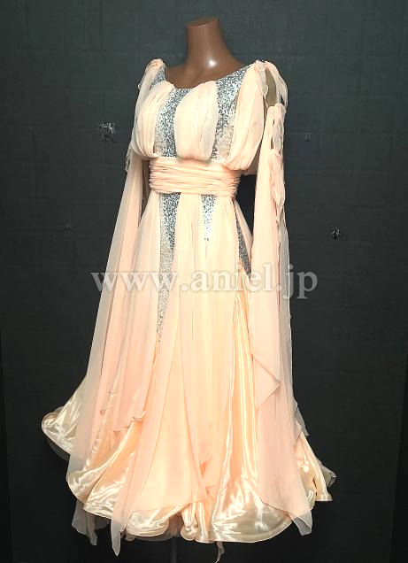 M8933・サーモンオレンジ&シルバー