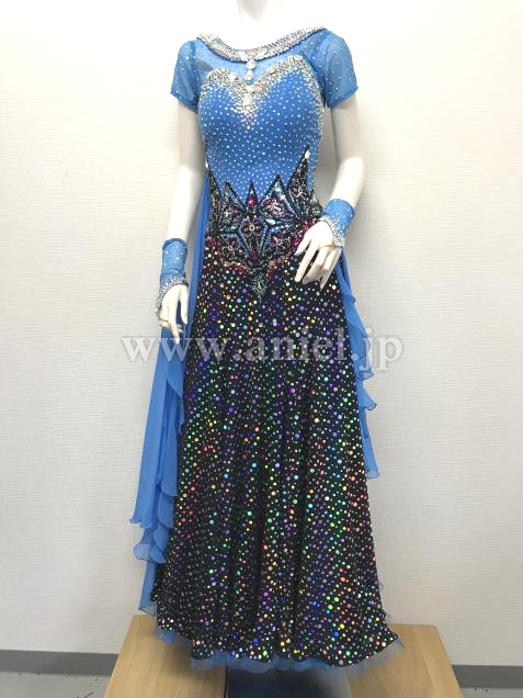 M6727・水色&黒※試着不可