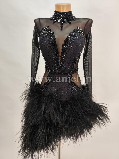 AL7496・【NAZAR】ブラックファー※試着不可