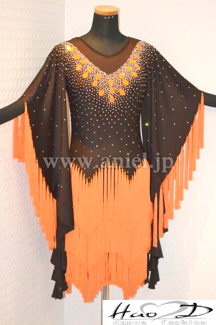 L1977・オレンジ&焦げ茶