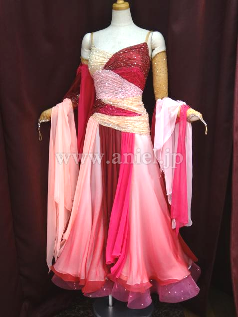 M3351・ボルドー&ピンク