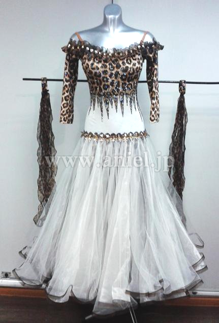 M3987・レオパード&白※試着不可