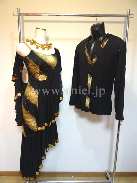 L3424・黒&ゴールドペア※試着不可