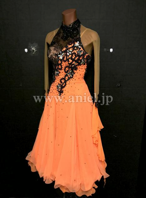 B294・オレンジ&黒※試着不可